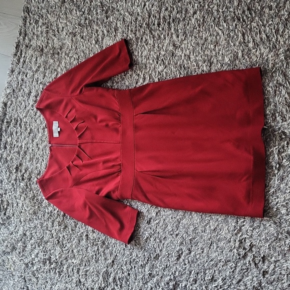 Badgley Mischka Red mini dress Size 8 - Picture 1 of 7